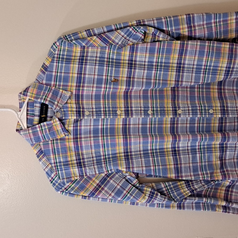 Men's Ralph Lauren 100% Cotton Oxford Button Down Sport Shirt, Size Small
